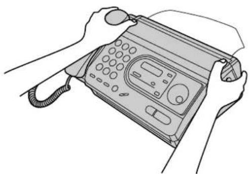 PANASONIC KX-FT33HK - 輕壓記錄紙盒蓋兩端,蓋好記錄紙盒蓋。 - 1