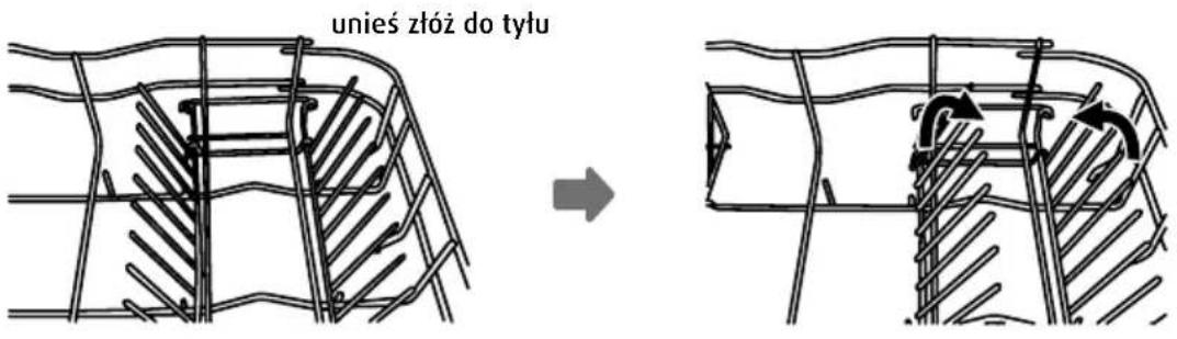 unieś złóż do tyłu