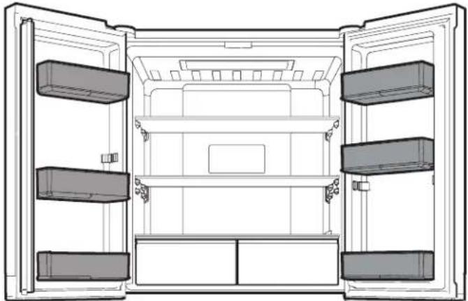 HOTPOINT HAQ9 E1L - Refrigerator Balconies - 1