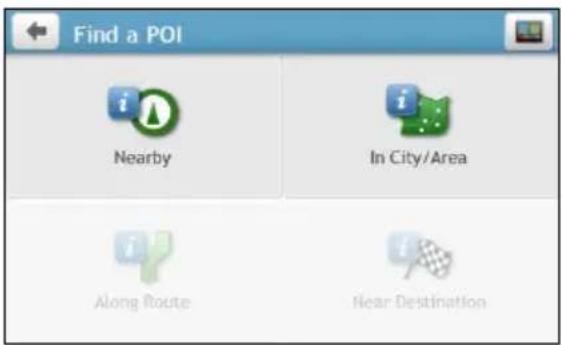 Find a POI Nearby In City/Area Along Route Near Destination
