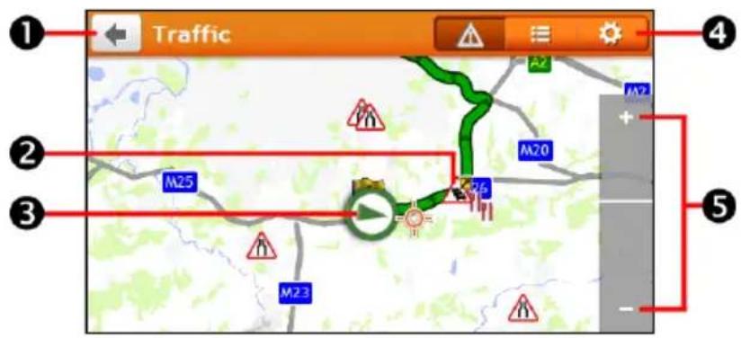 Traffic M25 M23 M20 A2 A2 + - ① ② ③ ④ ⑤