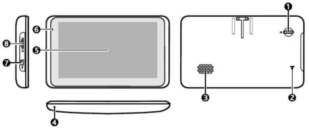 Diagram of a device interior with numbered parts for identification and assembly reference.