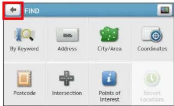 FIND By Keyword Address City/Area Coordinates Postcode Intersection Points of Interest Recent Locations