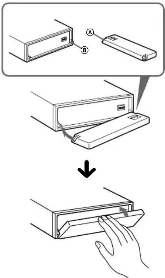 SONY MDX-C8500X - Fixation de la façade - 1