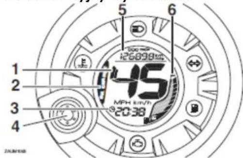 YAMAHA NEO'S 50 4T (2015) - Wielofunkcyjny wyświetlacz - 1