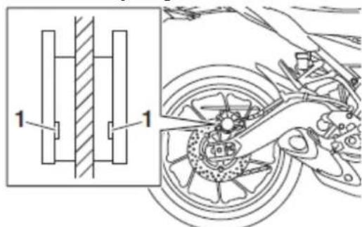 YAMAHA MT09 (2013) - Klocki koła tylnego - 1
