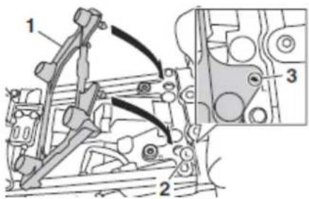 YAMAHA XT1200ZE (2018) - Aby zmienić wysokość siedziska kierowcy do pozycji dolnej - 2