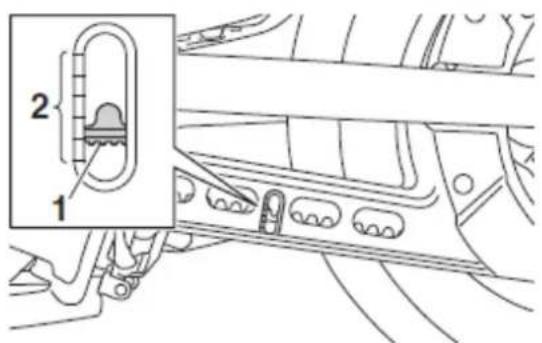 YAMAHA SCR950 (2018) - Sprawdzenie zwisu pasa napędowego - 1