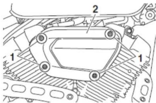 YAMAHA SCR950 (2018) - Aby wymienić wkład filtra powietrza - 1