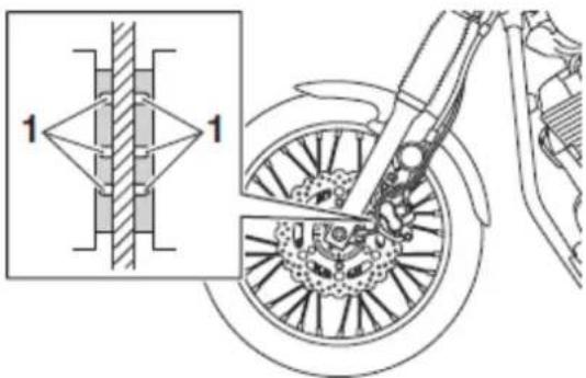 YAMAHA SCR950 (2018) - Klocki hamulcowe koła przedniego - 1