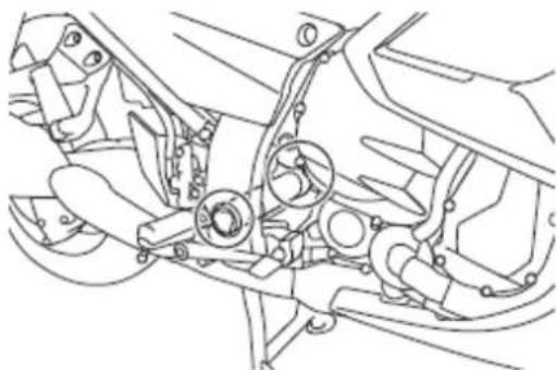 YAMAHA FJR1300AS (2017) - Smarowanie sworzni wahacza wleczonego - 1