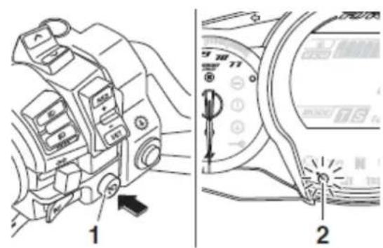 YAMAHA FJR1300AS (2017) - Aktywacja i ustawienie tempomatu - 1