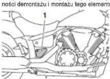 YAMAHA XVS1300A (2013) - Demontaż i montaż panela - 1