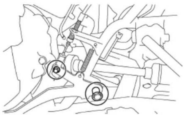 YAMAHA Kodiak 700 (2015) - Sprawdzenie i smarowanie pedału hamulca - 1