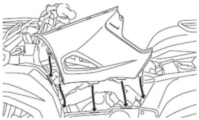 YAMAHA Kodiak 700 (2015) - Aby zamontować panel - 1