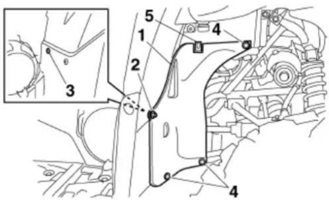 YAMAHA Kodiak 700 (2015) - Aby zdjąć panel - 2