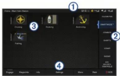 GARMIN GPSMap 12x2 Touch - Home Screen - 1
