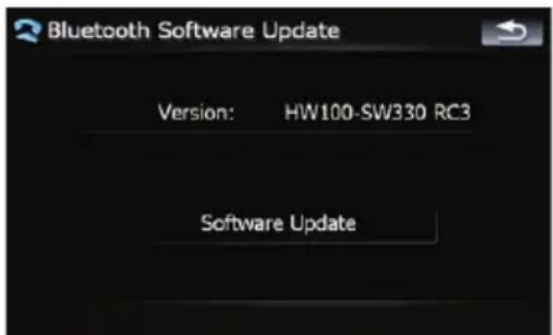 Bluetooth Software Update Version: HW100-SW330 RC3 Software Update