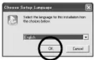 Cheese Setup Language Select the language to this installation from the choices below. English OK Cancel