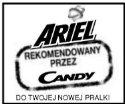 ARIEL REKOMENDOWANY PRZEZ CANDY DO TWOJEJ NOWEJ PRALKI