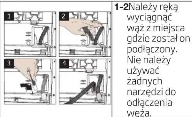 BEKO DH8634GXS - Podłączanie węża do odprowadzania wody - 1