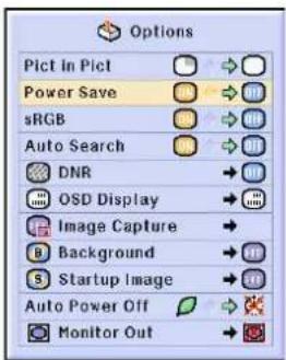 SHARP PG-M25X - Setting the Power Save Mode - 1
