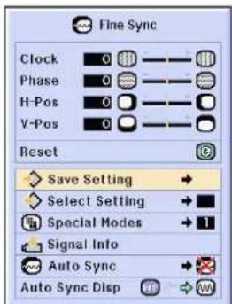 SHARP PG-M25X - Saving Adjustment Settings - 2