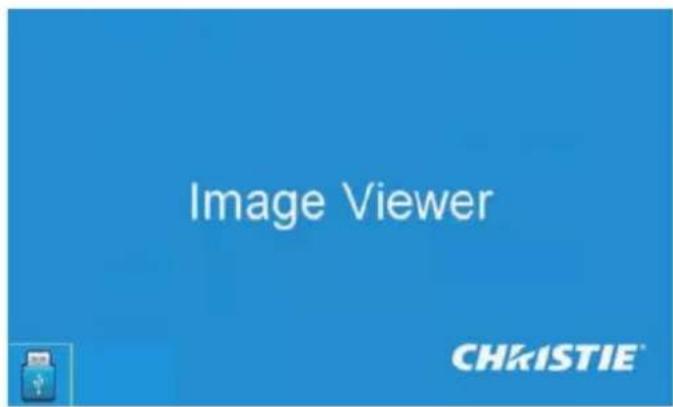 Christie DWX555-GS - USB Flash Device Detection Screen: - 1