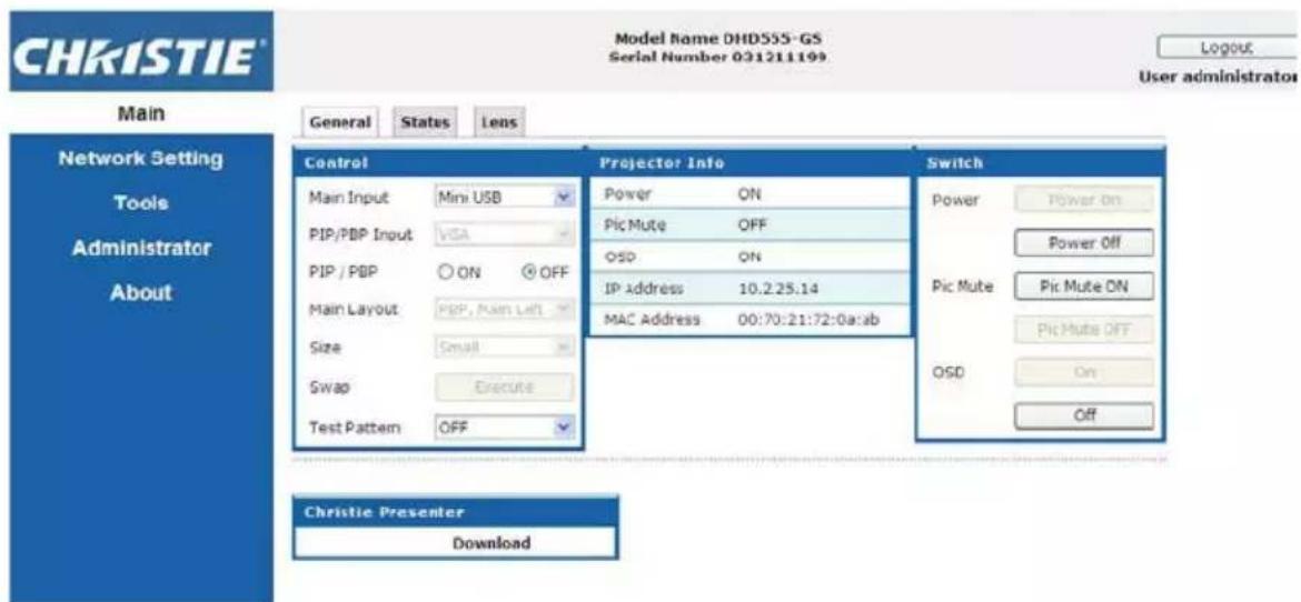 Christie DWX555-GS - Install Christie Presenter software - 1