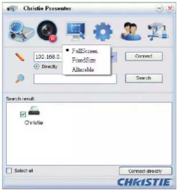 Christie DWX555-GS - Select display region - 1
