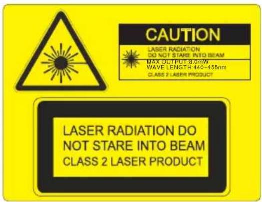 Christie DWX555-GS - Warning - 1