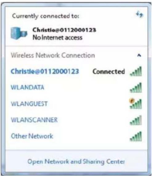 Christie DWX555-GS - Connect to the projector using WiFi or Ethernet - 3