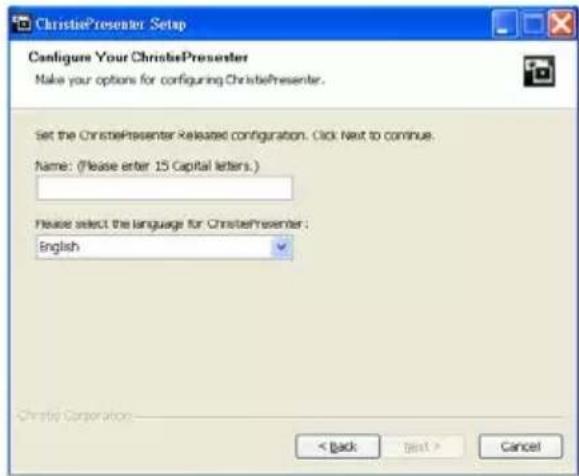 Christie DWX555-GS - Install Christie Presenter software - 2