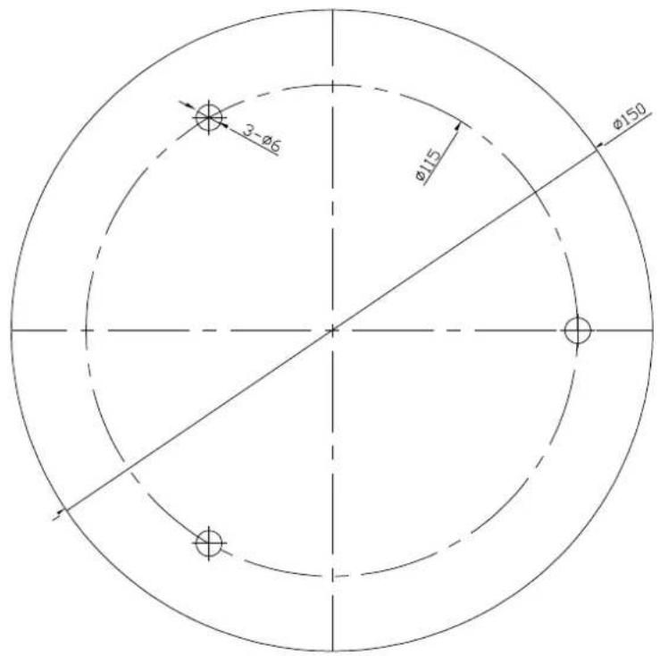 3-Ø6 Ø115 Ø150