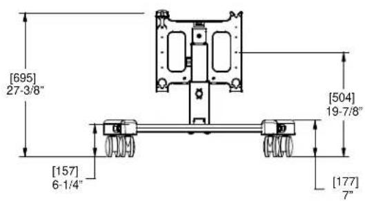 [695] 27-3/8" [157] 6-1/4" [504] 19-7/8" [177] 7"