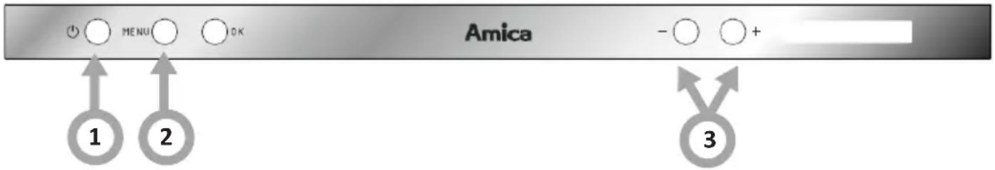 AMICA ZIM 629E - Włączanie urządzenia - 1