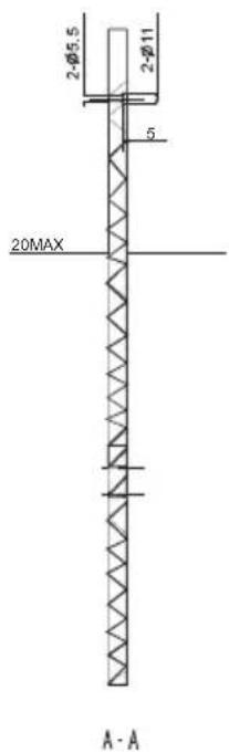 2-Ø5.5 2-Ø11 5 20MAX A - A