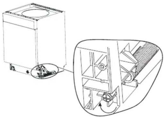 AMICA ZZM 647E - Podłączenie węża spustowego - 1