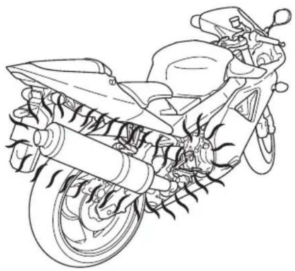 Honda Fireblade CBR954RR (2002) - メンテナンスを安全に行うために - 2