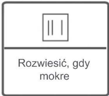 ||| Rozwiesić, gdy mokre