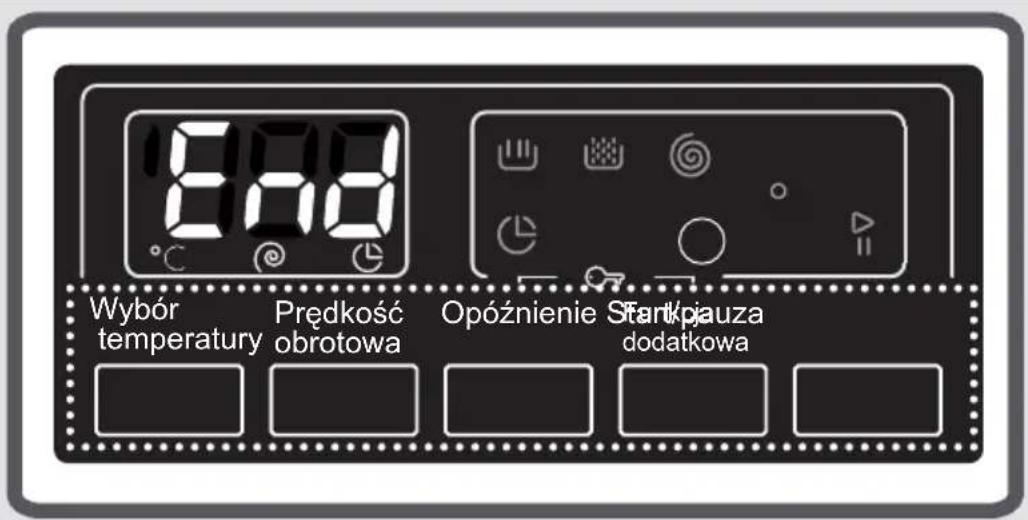 8.8.8 Wybór temperatury Prędkość obrotowa Opóźnienie Starkpauza dodatkowa