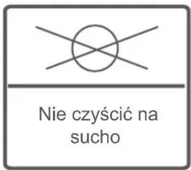 Nie czyścić na sucho