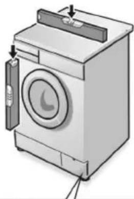 Illustration of a single washing machine with a door handle and front panel, shown without any text or symbols.