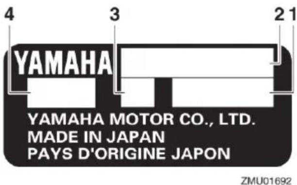 YAMAHA FL115 (2020) - Numer seryjny silnika zaburtowego - 2