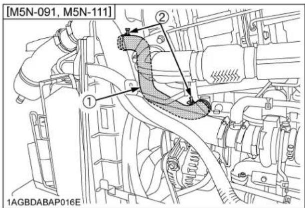 KUBOTA M5N-111HDCC24 - ■ Checking Radiator Hose and Clamp - 1