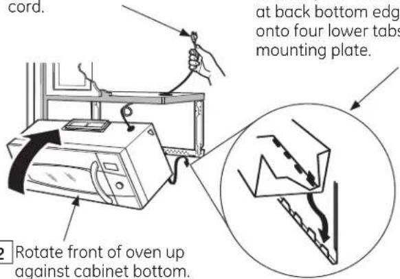 GE JNM1951DRBB - A4 MOUNT THE OVEN - 2