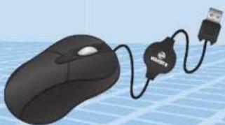 Steren COM-525 - Mini ratón óptico USB retráctil - 1