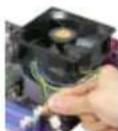 ECS PF21 Extreme - Installing the CPU & the CPU cooling fan - 4