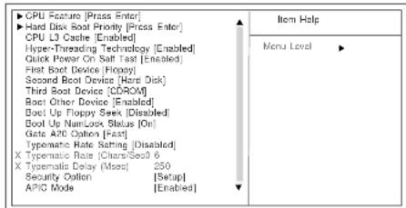 ECS PF21 Extreme - 3.3-2 Advanced BIOS Features - 1