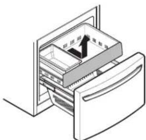 KENMORE 74102 - Removing The Freezer Drawer - 2